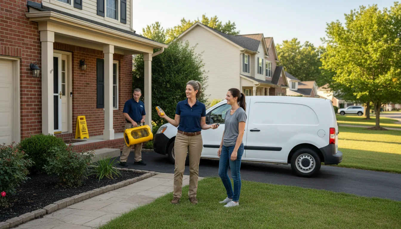 Residential water damage restoration in Jeffersonton, VA